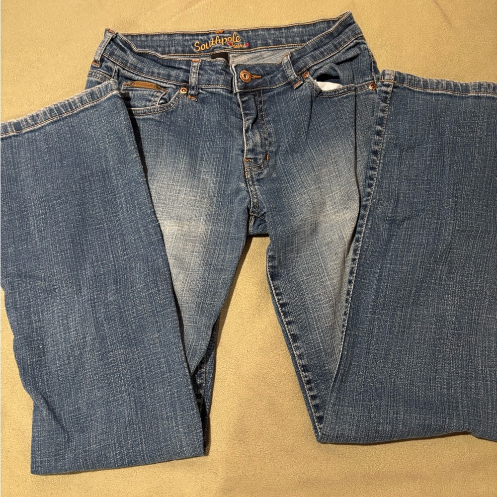 South Pole Blue Straight Leg Jeans Classic Style